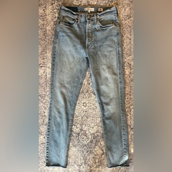 RE/DONE High Rise Ankle Crop Stretch size 26 - Picture 8 of 15